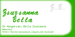 zsuzsanna bella business card